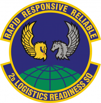 Coat of arms (crest) of the 2nd Logistics Readiness Squadron, US Air Force