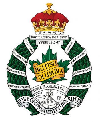Coat of arms (crest) of the The British Columbia Regiment (Duke of Connaught's Own), Canadian Army