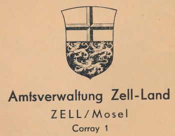 Wappen von Verbandsgemeinde Zell (Mosel)/Coat of arms (crest) of Verbandsgemeinde Zell (Mosel)