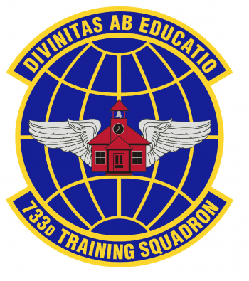 Coat of arms (crest) of the 733rd Training Squadron, US Air Force