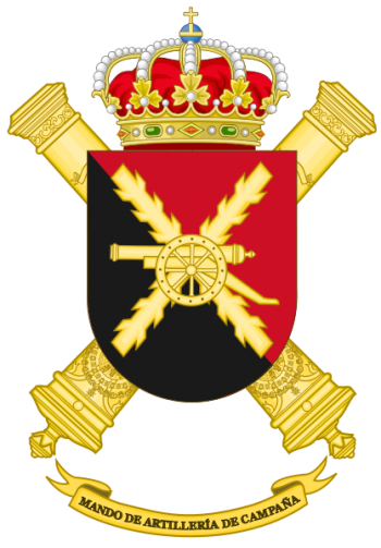 Coat of arms (crest) of the Field Artillery Command, Spanish Army