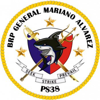 Coat of arms (crest) of the Offshore Patrol Vessel BRP General Mariano Alvarez (PS-38), Philippine Navy