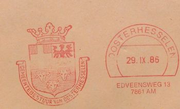 Wapen van Oosterhesselen/Coat of arms (crest) of Oosterhesselen
