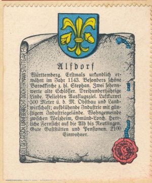 Wappen von Alfdorf/Coat of arms (crest) of Alfdorf