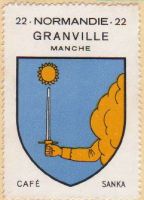 Blason de Granville/Arms (crest) of GranvilleThe arms in the Café Sanka album +/- 1932