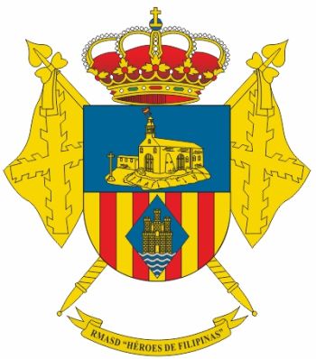 Coat of arms (crest) of the Héroes de Filipinas Military Residency for Social Action and Rest, Spanish Army