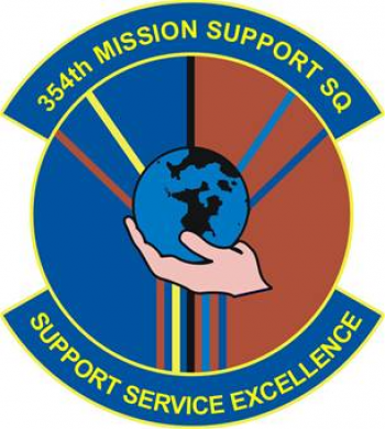 Coat of arms (crest) of the 354th Mission Support Squadron, US Air Force