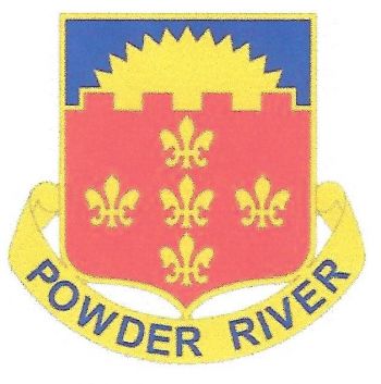 Coat of arms (crest) of 300th Field Artillery Regiment, Wyoming Army National Guard