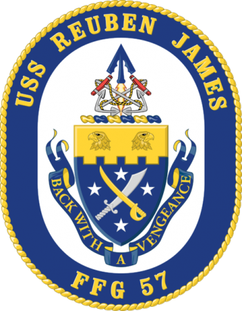 Coat of arms (crest) of the Frigate USS Reuben James (FFG-57)