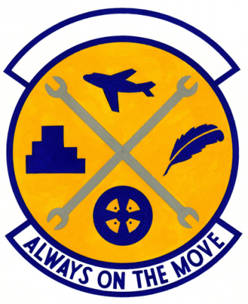 Coat of arms (crest) of the 384th Transportation Squadron, US Air Force