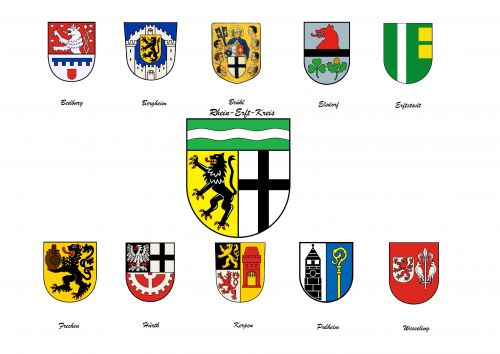 Arms in the Rhein-Erft Kreis District