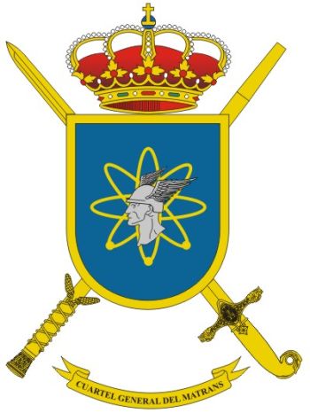 Coat of arms (crest) of the Headquarters Signal Command, Spanish Army