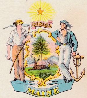 Coat of arms (crest) of Maine (state)
