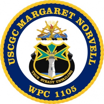 Coat of arms (crest) of the USCGC Margaret Norvell (WPC-1105)