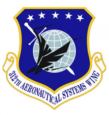 Coat of arms (crest) of the 312th Aeronautical Systems Wing, US Air Force