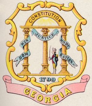 Coat of arms (crest) of Georgia (state)