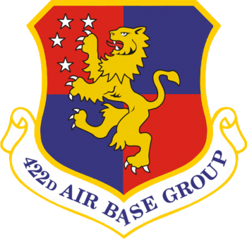 Coat of arms (crest) of the 422nd Air Base Group, US Air Force