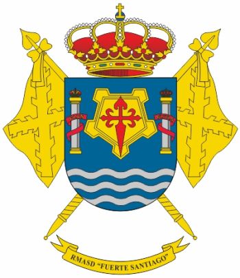 Coat of arms (crest) of the Fuerte Santiago Military Residency for Social Action and Rest, Spanish Army