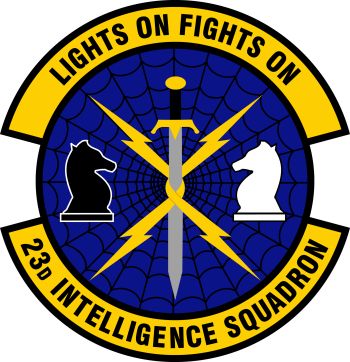 Coat of arms (crest) of the 23rd Intelligence Squadron, US Air Force
