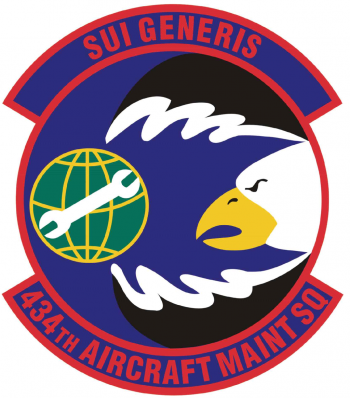 Coat of arms (crest) of the 434th Aircraft Maintenance Squadron, US Air Force