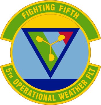 Coat of arms (crest) of the 5th Operational Weather Flight, US Air Force