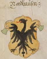 Wappen von Nordhausen/Arms of NordhausenThe arms in a 17th century manuscript