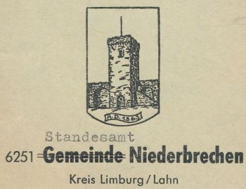Wappen von Niederbrechen/Coat of arms (crest) of Niederbrechen