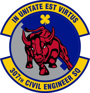 Coat of arms (crest) of the 307th Civil Engineer Squadron, US Air Force