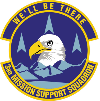 Coat of arms (crest) of 3rd Mission Support Squadron, US Air Force