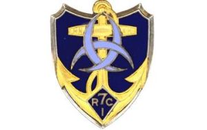 Coat of arms (crest) of the 7th Colonial Infantry Regiment, French Army