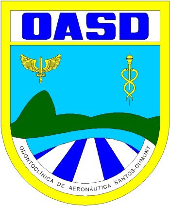 Coat of arms (crest) of the Santos Dumont Aeronautical Dental Clinic, Brazilian Air Force