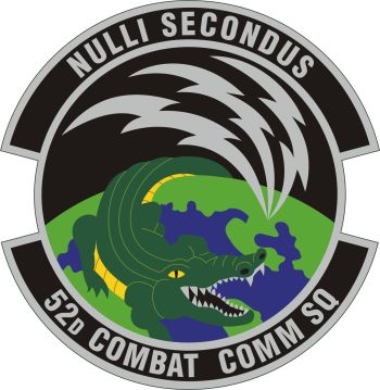 Coat of arms (crest) of the 52nd Combat Communications Squadron, US Air Force