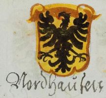 Wappen von Nordhausen/Arms of NordhausenThe arms in a 16th century manuscript
