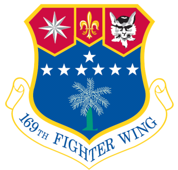 Coat of arms (crest) of the 169th Fighter Wing, South Carolina Air National Guard