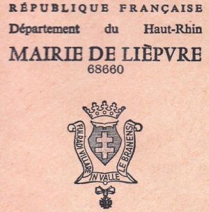 Blason de Lièpvre/Coat of arms (crest) of {{PAGENAME
