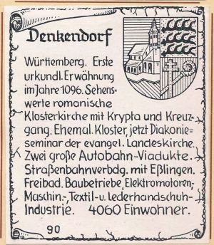 Wappen von Denkendorf (Württemberg)/Coat of arms (crest) of Denkendorf (Württemberg)