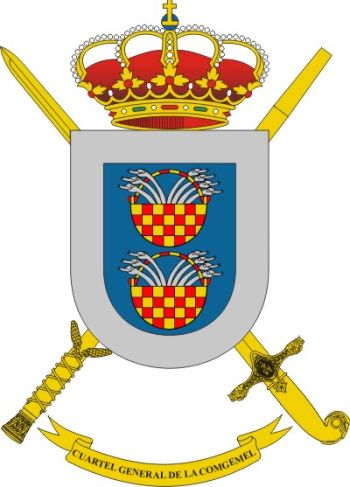 Coat of arms (crest) of the Headquarters Melilla General Command, Spanish Army
