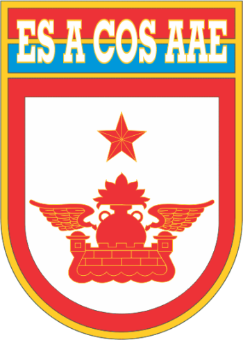 Coat of arms (crest) of the Coastal Artillery and Anti Aircraft Artillery School, Brazilian Army