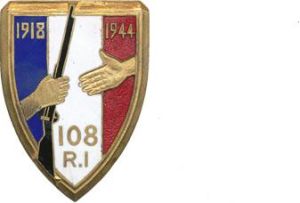 Coat of arms (crest) of the 108th Infantry Regiment, French Army