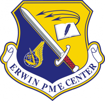 Coat of arms (crest) of the Erwin Professional Military Education Center, US Air Force