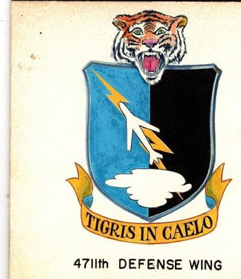Coat of arms (crest) of the 4711th Air Defense Wing, US Air Force