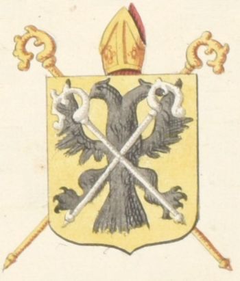 Arms (crest) of Saint Peter's Abbey in Loo