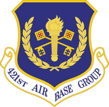 Coat of arms (crest) of the 421st Air Base Group, US Air Force