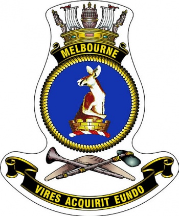 Coat of arms (crest) of the HMAS Melbourne, Royal Australian Navy