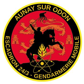 Blason de Mobile Gendarmerie Squadron 24-3, France/Arms (crest) of Mobile Gendarmerie Squadron 24-3, France
