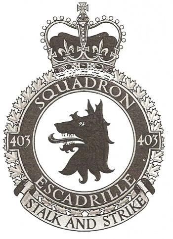 Coat of arms (crest) of No 403 Squadron, Royal Canadian Air Force