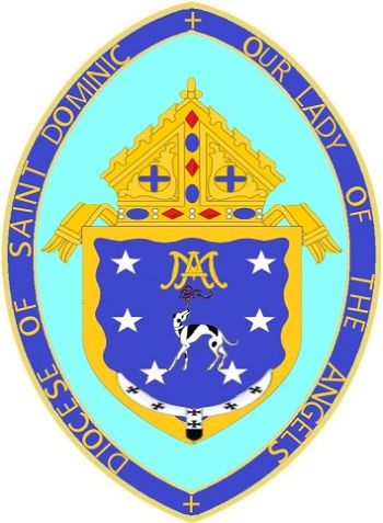 Arms (crest) of Diocese of St. Dominic and Our Lady of the Angels, PCCI
