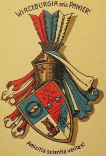 Wappen von Burschenbund Wirceburgia zu Würzburg/Arms (crest) of Burschenbund Wirceburgia zu Würzburg