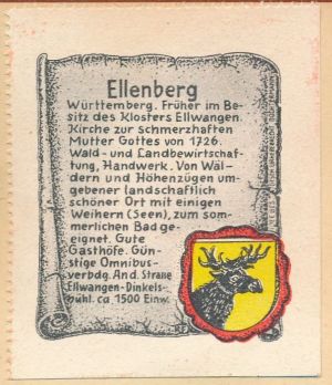 Wappen von Ellenberg (Ostalbkreis)/Coat of arms (crest) of Ellenberg (Ostalbkreis)