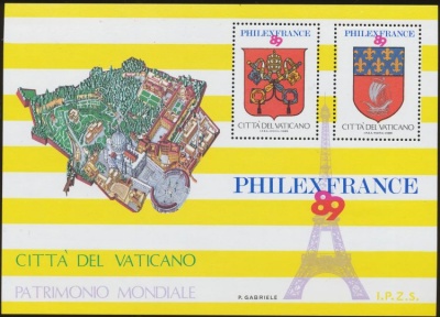 Souvenir sheet of the Philex 89 exposition